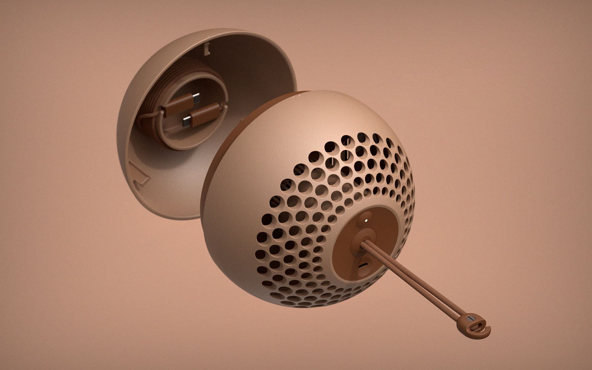 Ball Fan 본체와 스탠드 구성